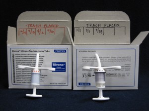 trachs and charts for rotation, trach tubes, reprocessing, trach change