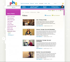 phs, pediatric home service, thrive, multimedia gallery, videos, troubleshooting, how-to, 