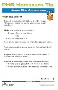 October Homecare Tip{3} Home Fire Awareness (ID 1874) 1