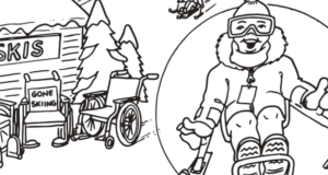 Coloring Sheets - Gone Skiing