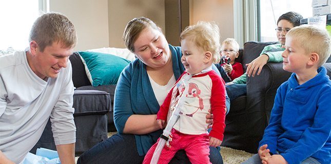 Elsa thrives at home with her family thanks to care from Pediatric Home Service