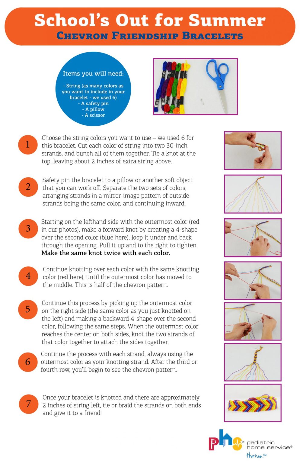 Create Your Own Friendship Bracelet In 7 Steps Pediatric Home Service