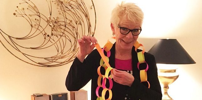 Pam Clifton removed another link from her paper chain