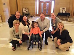 PHS patient Claire visits the capitol with her parents to meet with Minnesota legislators