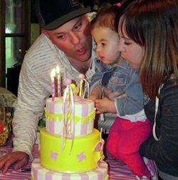 molly and mike celebrate their daughter's birthday