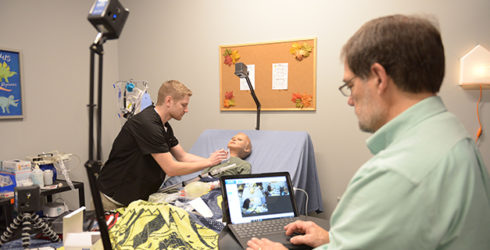 The PHS simulation center offers hands-on learning for nursing students
