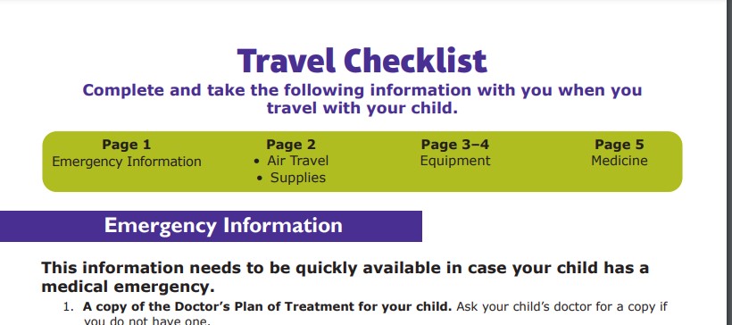 Travel Checklist (PDF)