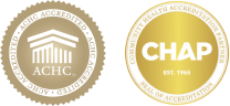 ACHC, CHAP accreditation badges